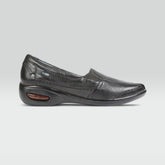Gloria - Zapato Casual en Piel de Venado con Borrego Negro Jarking
